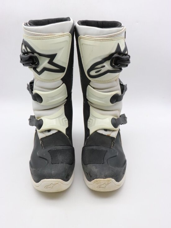 Alpinestars Youth Tech 3s Mens 7 Motocross Dirt Bike Offroad Boots Black/White main image 8